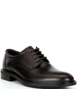 �G�R�[ �����Y �V���[�Y ���[�X ECCO Men's Prague Plain Toe Lace-Ups Cocoa Brown �u���E��