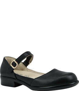 �i�I�g ���f�B�[�X �V���[�Y �q�[�� ���U�[ Naot Amihan Leather Mary Jane Flats Black �u���b�N