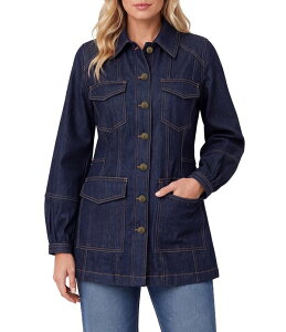 �����@�v�[�� ���T���[���X ���f�B�[�X �A�E�^�[ �W���P�b�g�E�u���]�� �f�j�� Liverpoolos Angeles Texturedenim Point Collar Long Sleeve Jacket Edge Water �f�j��