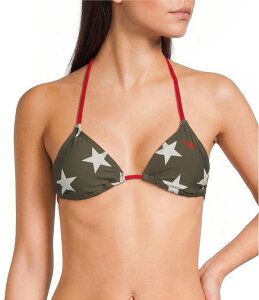 ���L�V�[ ���f�B�[�X �g�b�v�X �V���c Roxy Star Daze Triangle Bra Swim Top Deep Olive �I���[�u