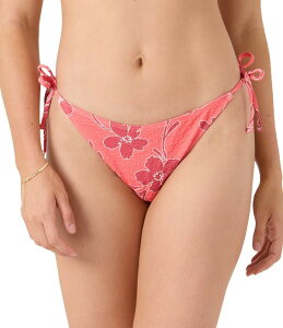 ���L�V�[ ���f�B�[�X �{�g���X �J�W���A���p���c �t�����[�� �t�����[ Roxy Garden Twirl Floral Side Tie Cheeky Hipster Swim Bottom Holly Berry