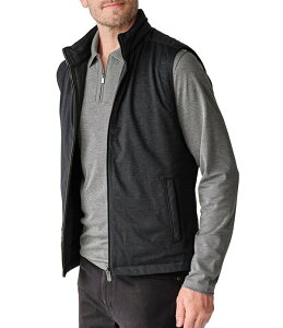 �W�����X�g���A���h�}�[�t�B�[ �����Y �A�E�^�[ �x�X�g Johnston & Murphy Kennereversible Vest Black/Black Mini Grid �u���b�N