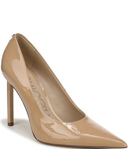 �T���G�f���}�� ���f�B�[�X �V���[�Y �q�[�� ���U�[ Sam Edelman Talula Patent Leather Pointed Toe Stiletto Pumpsienna Tan �^��