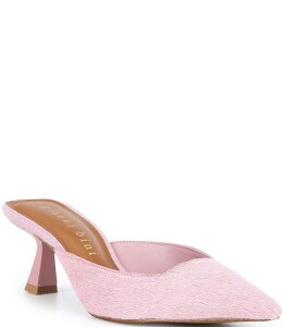 �W�����r�j ���f�B�[�X �V���[�Y �q�[�� Gianni Bini Wade Haircalf Pointed Toe Dress Mules Rodeo Pink �s���N