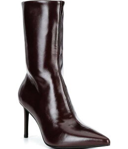 �W�F�t���[ �L�����x�� ���f�B�[�X �V���[�Y �u�[�c�E���C���u�[�c Jeffrey Campbell Everynite 2 Pointed Toe Stiletto Mid Calf Boots Ruby Wax ���r�[