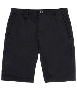 �{���R�� �����Y �{�g���X �n�[�t�p���c�E�V���[�c �V���[�g�p���c Volcom Frickin Modern Stretch Chino 21 Outseam Shorts Black �u���b�N