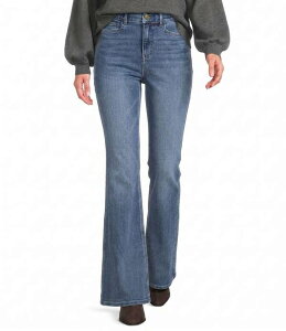 �M�u�\���A���h���e�B�}�[ ���f�B�[�X �{�g���X �f�j���p���c �W�[���Y Gibson & Latimer Perfect Fit High Rise Flare Denim Jeans Prussian Blue �u���[