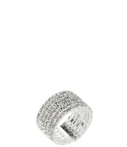 �Z�U���k ���f�B�[�X �A�N�Z�T���[ �w�� Cezanne Floating Rows Ring Silver/Crystal �V���o�[