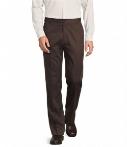 ���E���h�g�D���[�A���h���[�N �����Y �{�g���X �J�W���A���p���c Roundtree & Yorke TravelSmart Ultimate Performance Classic Fit Flat Front Non-Iron Chino Pants Dark Brown �u���E��