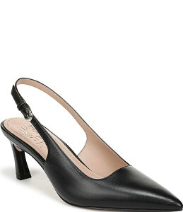 �i�`�����C�U�[ ���f�B�[�X �V���[�Y �q�[�� ���U�[ Naturalizer 27 EDIT Madison Leather Pointed Toe Slingback Pumps Black �u���b�N