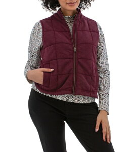 �A�x���`���� ���f�B�[�X �g�b�v�X �x�X�g �L���e�B���O �R�b�g�� Aventura Cotton Drift Quilted Stand Collar Zip Front Vest Port Royal