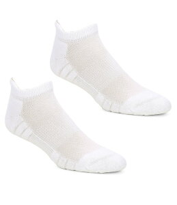 ���E���h�g�D���[�A���h���[�N �����Y �A���_�[�E�F�A �C�� Gold Label Roundtree & Yorke Half-Cushion Performance Tab No-Show Socks 2-Pack White �z���C�g