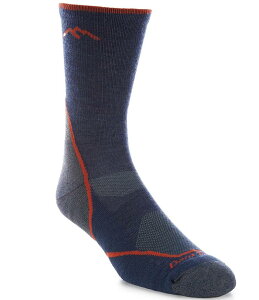 �_�[���^�t �����Y �A���_�[�E�F�A �C�� Darn Tough Lightweight Hiker Micro Crew Socks Denim/Blush �f�j��