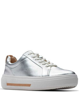 N[NX fB[X V[Y Xj[J[ vbgtH[ U[ Clarks Artisan Hollyhock Walk Leather Platform Sneakers Silver Leather Vo[