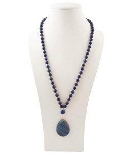 �o�[�X ���f�B�[�X �A�N�Z�T���[ �l�b�N���X�E�`���[�J�[ ���[�X Barse Starlit Golden and Lapis Beaded Long Pendant Necklace Lapis/Gold �S�[���h