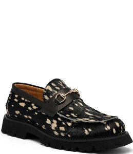 �}�[�N�m�[���� �����Y �V���[�Y �X���b�|���E���[�t�@�[ Marc Nolan Men's Blake Bit Buckle Lug Sole Loafers Midnight Black �u���b�N