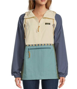 GGr[ fB[X AE^[ R[g WPbg L.L.Bean Mountain Classic Color Block Anorak Jacket Natural Mineral Blue u[