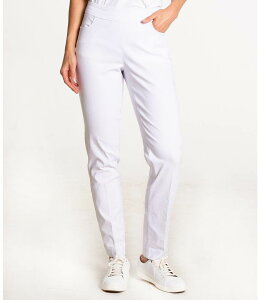 �X�|�b�g�n�[���[ ���f�B�[�X �{�g���X �J�W���A���p���c Sport Haley Full Length Mid Rise Pull-On Pant White �z���C�g