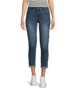 �M�u�\���A���h���e�B�}�[ ���f�B�[�X �{�g���X �f�j���p���c �f�j�� �W�[���Y Gibson & Latimer Perfect Fit Crop Skinny Stretch Denim Jeans Med Blue Wash �u���[