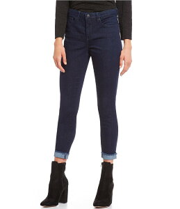 �G�k���C�f�B�[�W�F�C ���f�B�[�X �{�g���X �f�j���p���c �A���N�� �W�[���Y NYDJ Ami Skinny Leg Cuff Hem High Rise Ankle Jeans Rinse