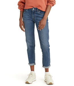 ���[�o�C�X ���f�B�[�X �{�g���X �f�j���p���c �W�[���Y Levi'sR Mid Rise Destructed Tapered Leg Boyfriend Jeans Lapis Gem