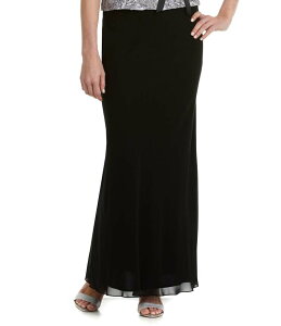 �A���b�N�X�C�u�j���O�X ���f�B�[�X �{�g���X �X�J�[�g �V�t�H�� A ���C�� �v�` Alex Evenings Petite Size Chiffon A-Line Skirt Black �u���b�N