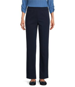 A\ fC[ fB[X {gX JWApc Xgb` Allison Daley Petite Size Stretch Pull-On Straight Leg Pants True Navy