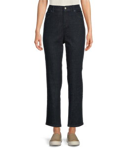 GC[tBbV[ fB[X {gX fjpc nCEGXg v` fj W[Y Eileen Fisher Petite Stretch Denim High Waist Slim Leg Jeans Deep Indigo CfBS