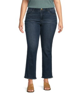 �f���N���V�[ ���f�B�[�X �{�g���X �f�j���p���c �v���X�T�C�Y �h�J �W�[���Y Democracy Plus Size Absolution Embroidered Straight Slim Leg Jeans Blue �u���[