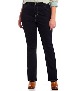 ���[�o�C�X ���f�B�[�X �{�g���X �f�j���p���c �X�g���[�g �v���X�T�C�Y �W�[���Y Levi'sR Plus Size 724 High Waisted Straight Leg Jeans Cast Shadows