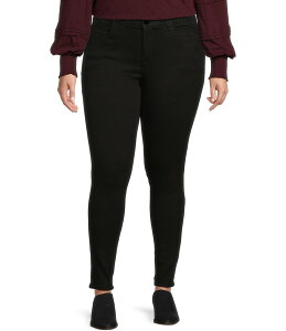 �f���N���V�[ ���f�B�[�X �{�g���X �f�j���p���c �v���X�T�C�Y Democracy Plus Size Mid Rise AbsolutionR Jeggings Black �u���b�N