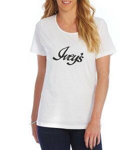 �w���e�[�W ���f�B�[�X �g�b�v�X �V���c T�V���c ���S Heritage Logo Ivey's Tee Iveys