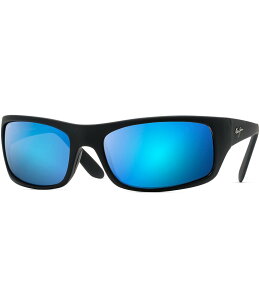 yz }ECW fB[X TOXEACEFA ANZT[ Peahi PolarizedPlus2R Wrap 65mm Sunglasses Matte Black
