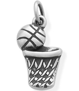 WF[Y GC[ fB[X ANZT[ lbNXE`[J[Ey_ggbv James Avery Sterling Silver Basketball & Hoop Charm Sterling Silver Vo[