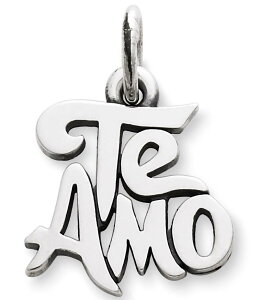 WF[Y GC[ fB[X ANZT[ lbNXE`[J[Ey_ggbv James Avery Te Amo Sterling Silver Charm Sterling Silver Vo[
