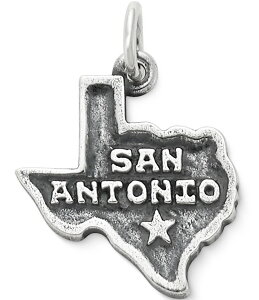 WF[Y GC[ fB[X ANZT[ lbNXE`[J[Ey_ggbv James Avery San Antonio Charm Sterling Silver Vo[