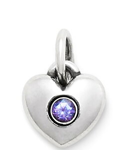 yz WF[Y GC[ fB[X lbNXE`[J[Ey_ggbv ANZT[ Keepsake Heart Birthstone with Gem Charm Silver/Alexandrite