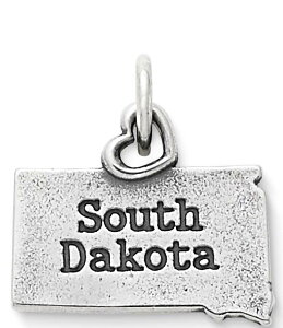WF[Y GC[ fB[X ANZT[ lbNXE`[J[Ey_ggbv James Avery My South Dakota State Charm Sterling Silver Vo[