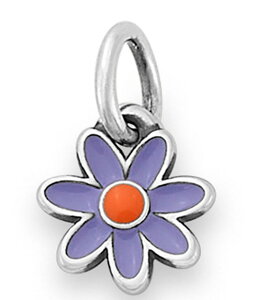 WF[Y GC[ fB[X ANZT[ lbNXE`[J[Ey_ggbv ~j James Avery Enamel Mini Flower Charm Purple and Orange IW