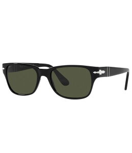 yz y\ fB[X TOXEACEFA ANZT[ Men's PO3288S 55mm Rectangle Sunglasses Black
