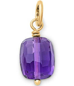 WF[Y GC[ fB[X ANZT[ lbNXE`[J[Ey_ggbv James Avery Faceted Gemstone Bead Pendant Charm 14K Gold/Amethyst S[h