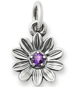 WF[Y GC[ fB[X ANZT[ lbNXE`[J[Ey_ggbv t[ t[ James Avery Floral Gemstone Charm Sterling Silver/Amethyst Vo[