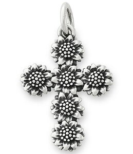 WF[Y GC[ fB[X ANZT[ lbNXE`[J[Ey_ggbv James Avery Sunflower Cross Charm Sterling Silver Vo[
