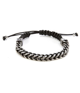 m Y ANZT[ uXbgEoOEANbg TVc Murano Square Link Chain Stainless Steel Bracelet Silver Vo[