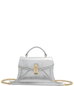 �e�b�h�x�[�J�[ ���f�B�[�X �o�b�O �n���h�o�b�O �g�[�� ���U�[ Ted Baker London Poppy Top Handle Metallic Leather Satchel Bag Silver �V���o�[
