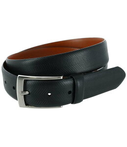 �g���t�@���K�[ �����Y �A�N�Z�T���[ �x���g ���U�[ Trafalgar Gregorio Herringbone Embossed Feather Edged Leather Belt Black �u���b�N