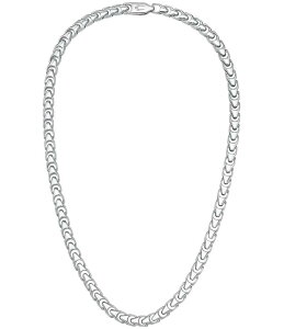 �u���o �����Y �A�N�Z�T���[ �l�b�N���X�E�`���[�J�[ ���[�X Bulova Men's Sterling Silver Chain Necklace Silver �V���o�[