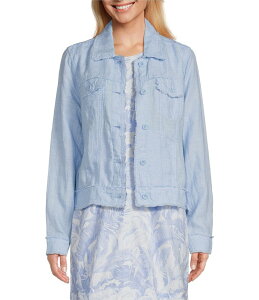 �g�b�~�[�o�n�} ���f�B�[�X �A�E�^�[ �R�[�g �W���P�b�g Tommy Bahama Two Palm Raw Edge Point Collar Long Sleeve Button Front Jacket White �z���C�g