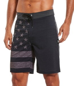 �n�[���[ �����Y ���� �n�[�t�p���c�E�V���[�c �V���[�g�p���c Hurley Americana Phantom Patriot 20 Outseam Board Shorts Black �u���b�N