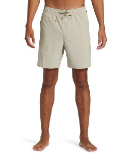 �N�C�b�N�V���o�[ �����Y ���� �n�[�t�p���c�E�V���[�c �V���[�g�p���c Quiksilver Taxer Amphibian 18 Outseam Board Shorts Plaza Taupe �g�[�v